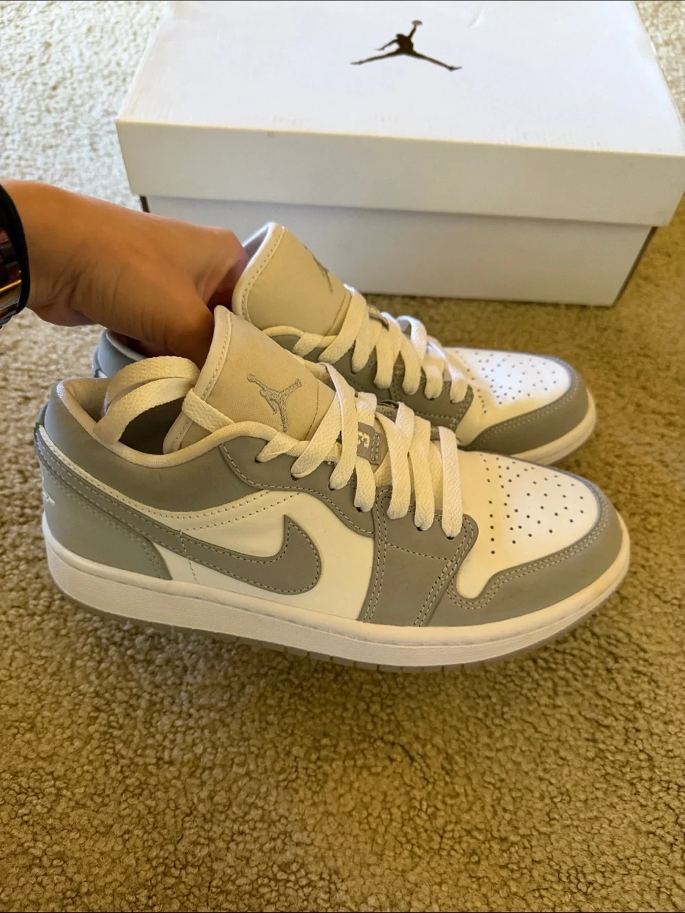 Nike Women’s Air Jordan 1 Low - White/Wolf Grey